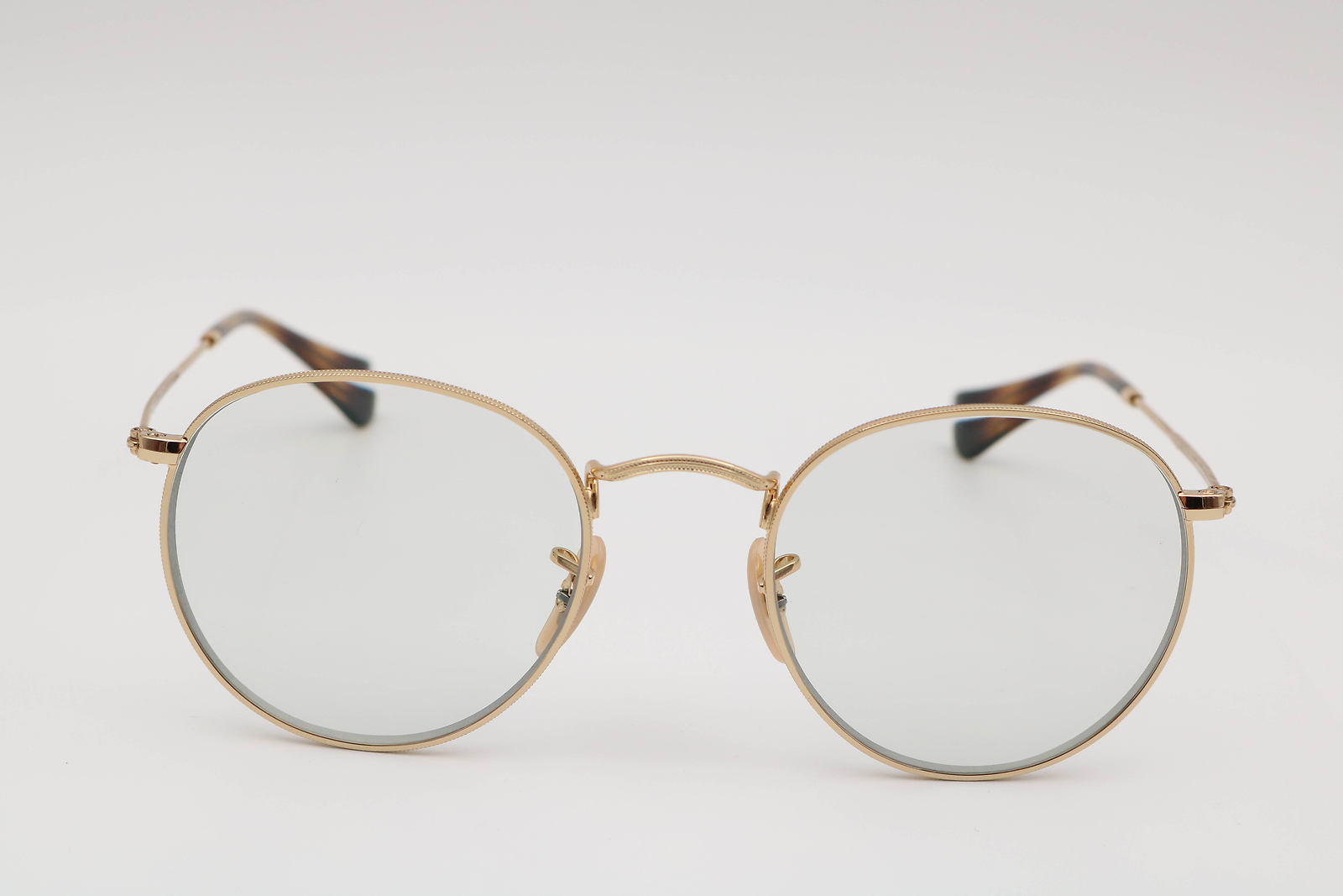 Ray-Ban Round Metal Polished Gold Rb3447V 2500 Eyeglasses