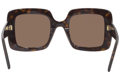 Pre-owned Gucci Gg0896s 002 Sunglasses Women's Havana/brown Lenses Fashion Square 52-mm