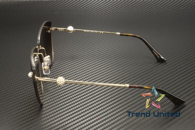 Pre-owned Jimmy Choo Jc4004hb 300613 Pale Gold Gradient Brown 59 Mm Women's Sunglasses