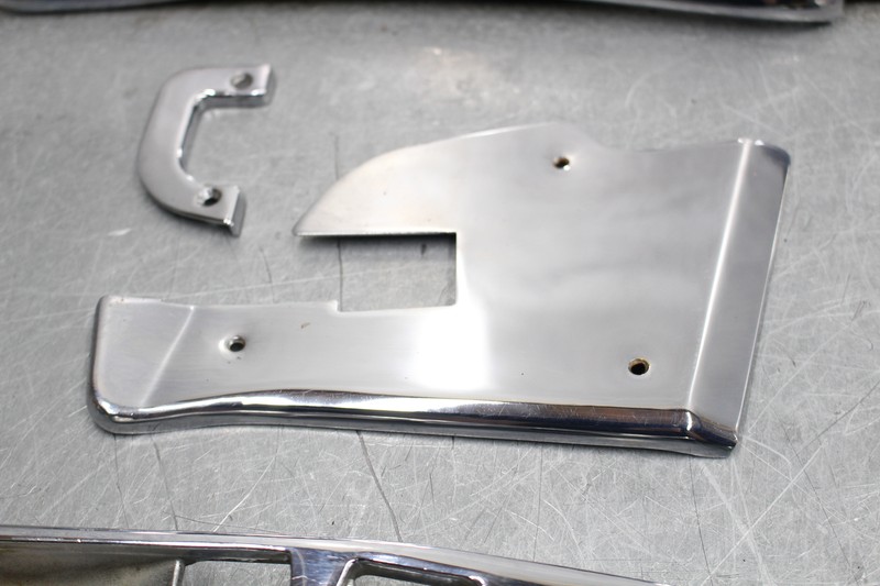 73-81 MERCEDES R107 380SLC 450SLC (8) PIECE CHROME DOOR JAM COVER