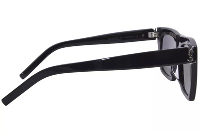 Pre-owned Saint Laurent Yves  Sl-m131-f-001 Black Sunglasses