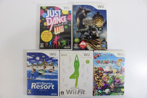 Lot 5 Nintendo Wii Games JAPAN REGION Just Dance Sports Resort