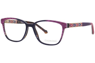 Coco Song Nelson's Dream CV244-3 Eyeglasses Women's Blue/Pink Full Rim 52mm