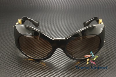 Pre-owned Versace Ve4462 108 13 Havana Brown Gradient 58 Mm Women's Sunglasses
