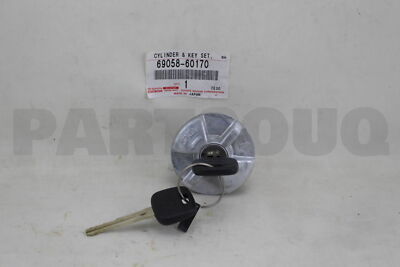 6905860170 Genuine Toyota CYLINDER & KEY SET, FUEL FILLER