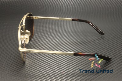 Pre-owned Prada Pr A54s Vaf50c Matte Pale Gold Brown Gradient Grey 60 Mm Men's Sunglasses In Gray