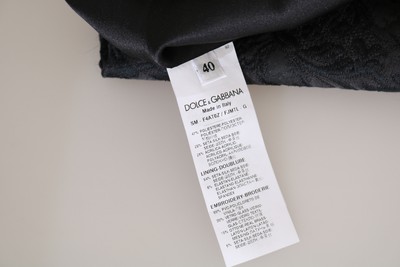 Pre-owned Dolce & Gabbana Skirt Black Crystal Embellished High Waist It38/us4/xs Rrp $2600