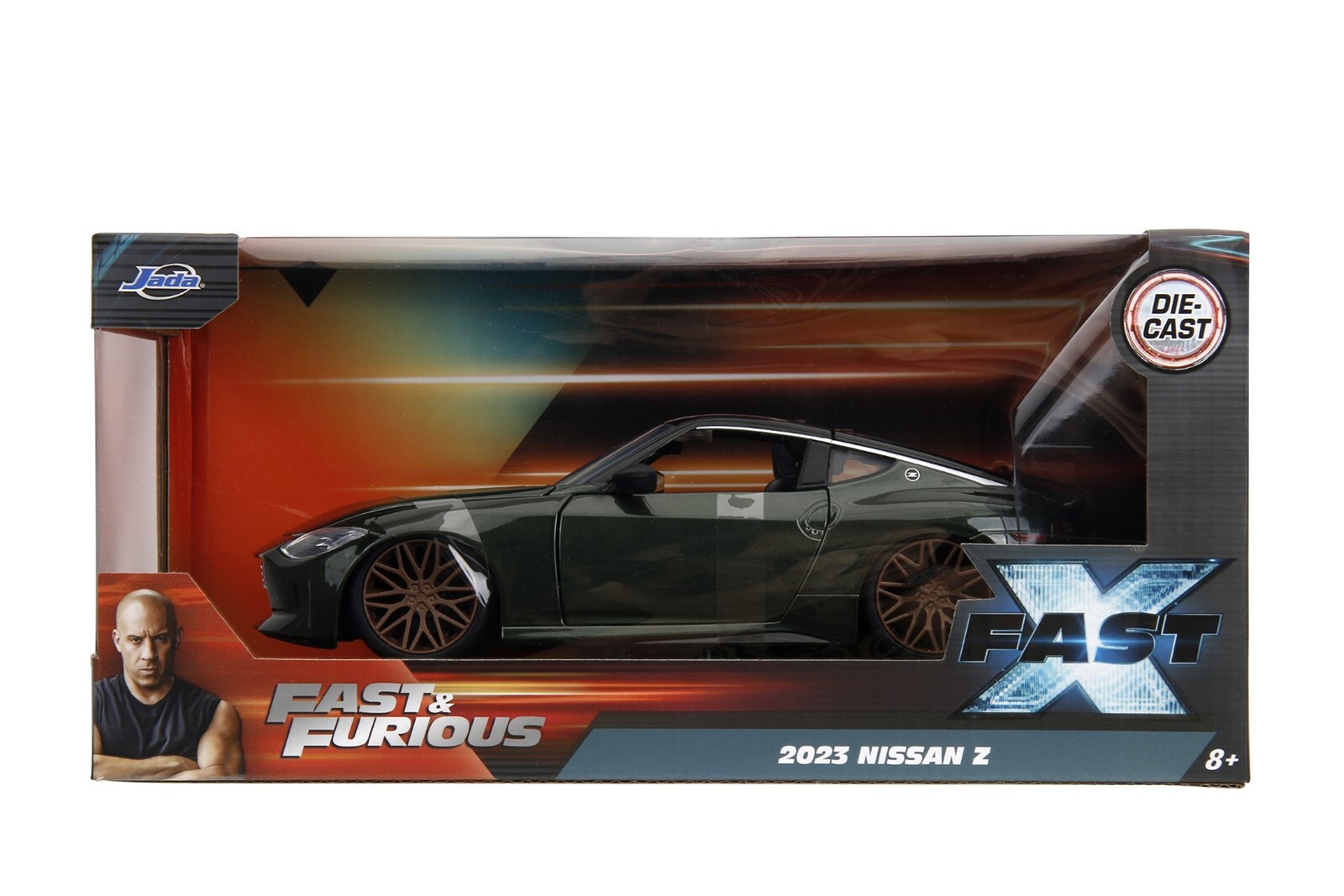 Jada 1:24 Fast & Furious X Movie 2023 Nissan Z Diecast Model 34791 Dark Green Jada 1:24 Fast & Furious X Movie 2023 Nissan Z Diecast Model 34791 Dark Green