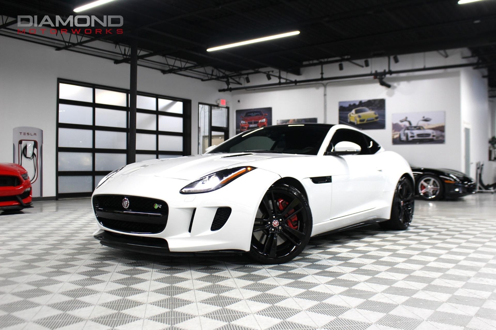2015 Jaguar Ftype R 37114 Miles Polaris White Coupe 5.0l Supercharged