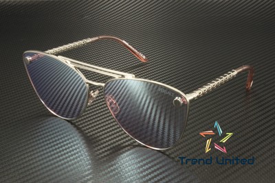Pre-owned Versace Ve2267 10007v Silver Pink Mirror White 64 Mm Women's Sunglasses
