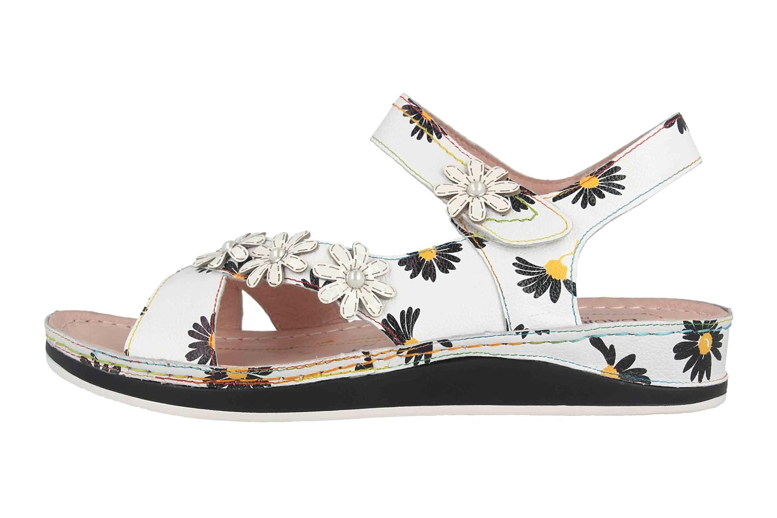 LAURA VITA® LAURA VITA SANDALEN IN ÜBERGRÖSSEN WEISS BRCUELO 91 BLANC GROSSE DAMENSCHUHE