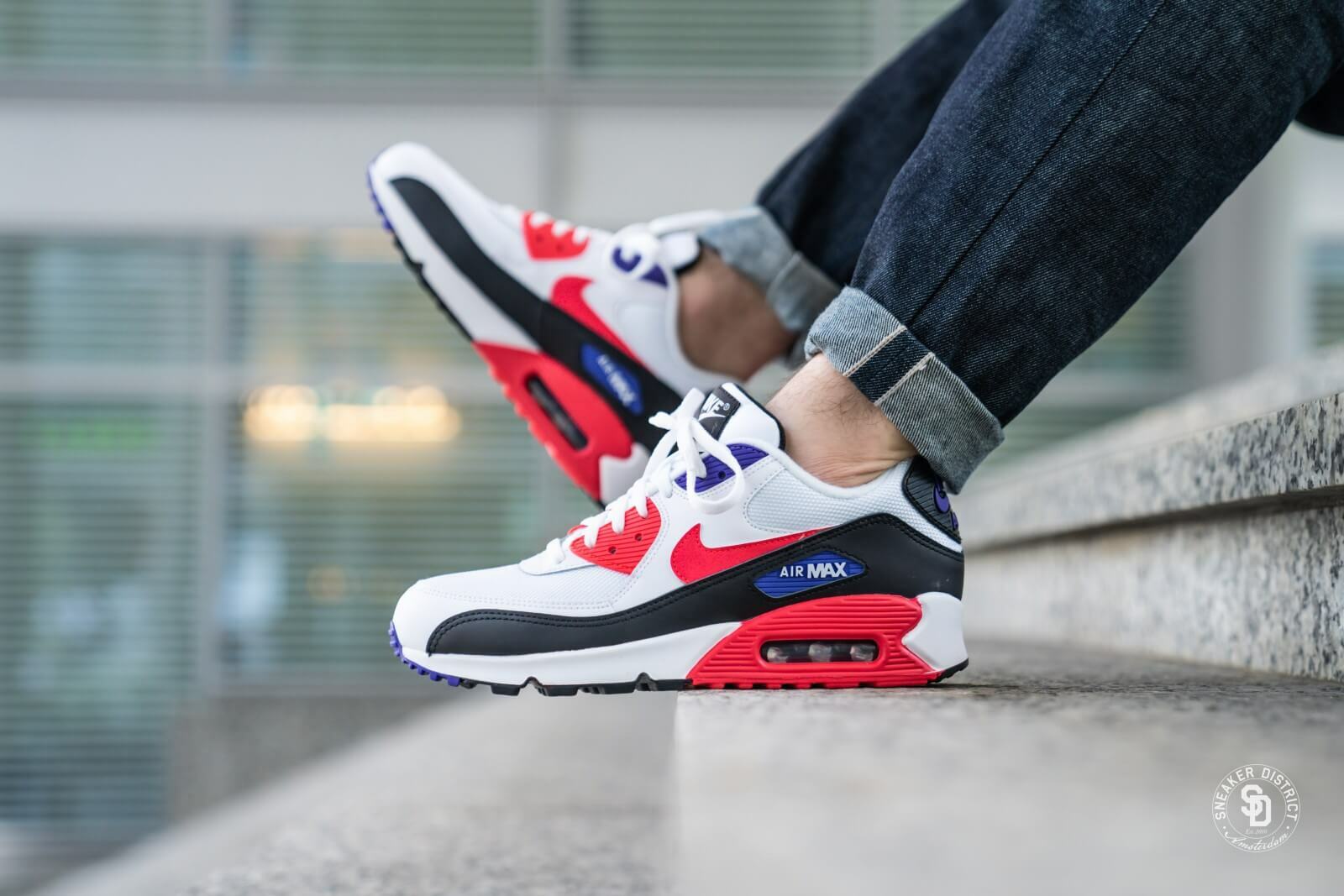 airmax 90 red black white