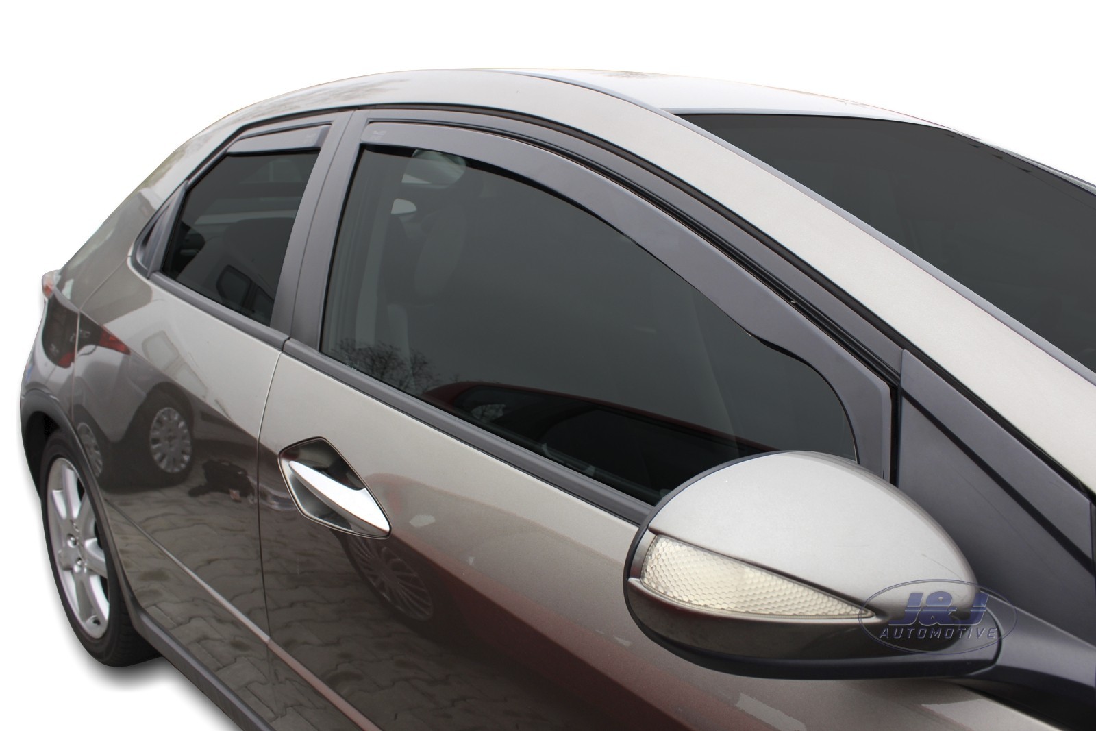 DHO17131 HONDA CIVIC MK8 5DOOR 20052012 wind deflectors 4pc set TINTED