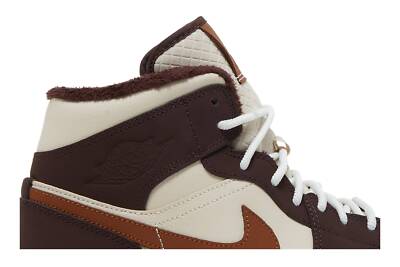 Pre-owned Jordan Air  Wmns Air  1 Mid Se 'cream Dark Chocolate' Do6699-200 In Ivory