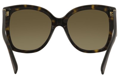 Pre-owned Gucci Women's Web Gg0459s Gg/0459/s 002 Havana Fashion Butterfly Sunglasses 54mm In Brown