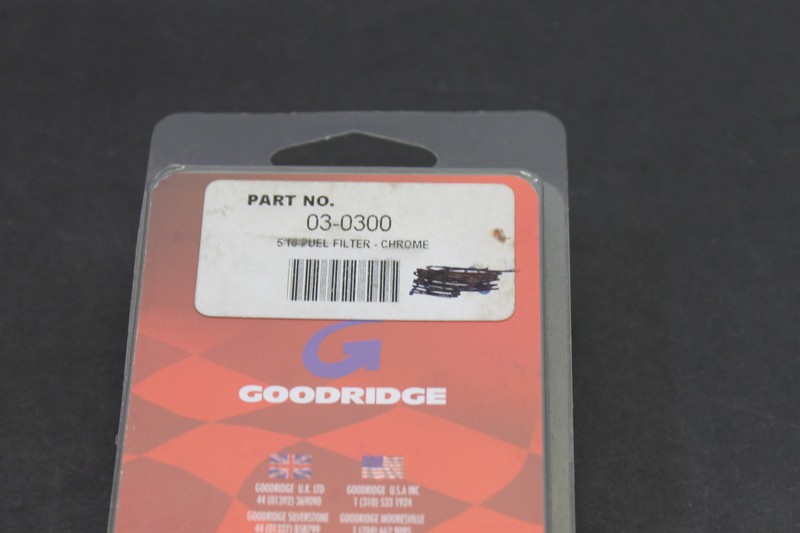 NEW GOODRIDGE 5/16 FUEL FILTER CHROME 03-0300 | eBay