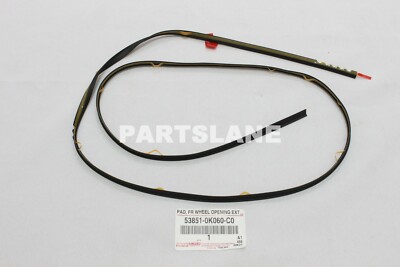 53851-0K060-C0 Toyota OEM Genuine PAD, FRONT WHEEL OPENING