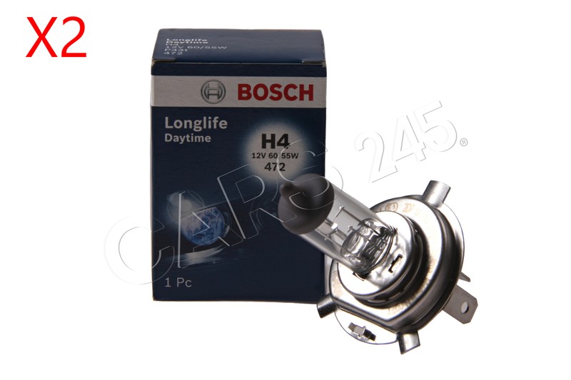 アルピン BOSCH 2x Fog Light Bulb For ABARTH ALFA ROMEO AUDI BMW