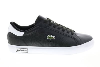 

Lacoste Powercourt 0721 2 Мужские черные кожаные кроссовки Lifestyle 9, Черный, Lacoste Powercourt 0721 2