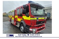 2010 Volvo FL 260 4X2 AUTO 15 TON 6 SEAT CREW CAB FIRE TENDER. -----------------