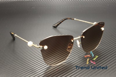 Pre-owned Jimmy Choo Jc4004hb 300613 Pale Gold Gradient Brown 59 Mm Women's Sunglasses