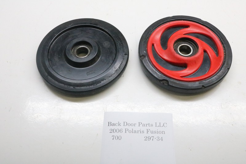 06 Polaris Fusion Iq 700 Track Idler Wheels Red Wheel Pair Set Ebay