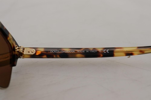 Pre-owned Dolce & Gabbana Dolce&gabbana Dg 430a Unisex Brown Sunglasses Acetate Leopard Print Eyeglasses