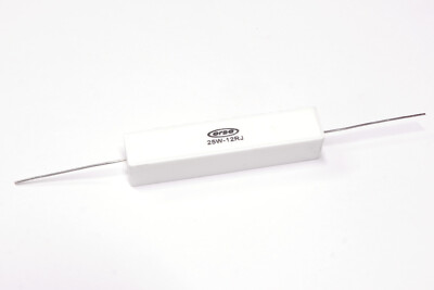 Erse Audio 12 Ohm 25 Watt ±5% Axial Ceramic Wirewound Resistor 12Ω 25W