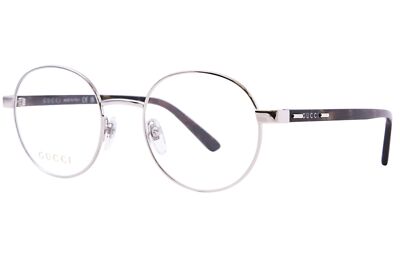 メガネ Gucci Eyeglasses GG0942O 001 Round Silver Frame