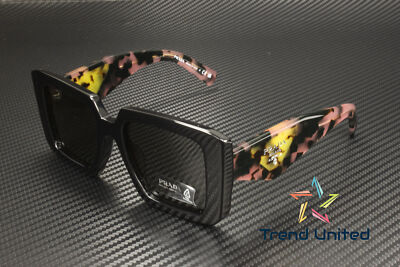 PRADA PRADA PR 23YSF 1AB5S0 BLACK DARK GREY 52 MM WOMEN'S SUNGLASSES