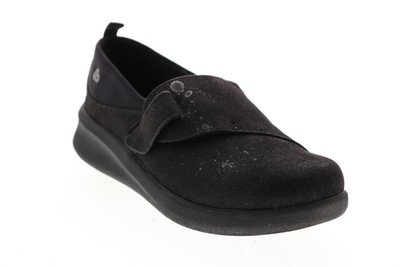 

Clarks Sillian Ease 2.O 26146969 Женские черные лоферы на плоской подошве с синтетическим ремешком, Черный, Clarks Sillian Ease 2.O
