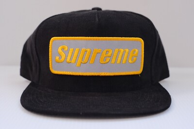 Supreme FW14 Roadside 5-Panel Cap Black Hat Brand New BOX LOGO HELLSTAR ASSC