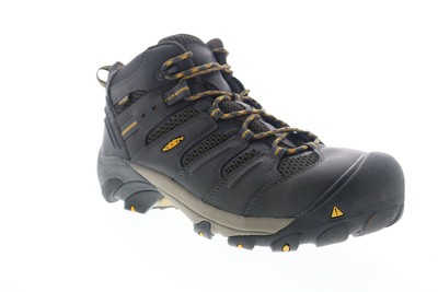 

Черные кожаные рабочие ботинки на шнуровке Keen Lansing Mid 1018079 12, Черный, Keen Lansing Mid