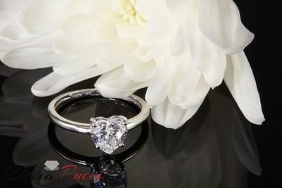 Pre-owned Pucci 1.9ct Heart Anniversary Promise Simulated Engagement Bridal Ring 14k White Gold In D