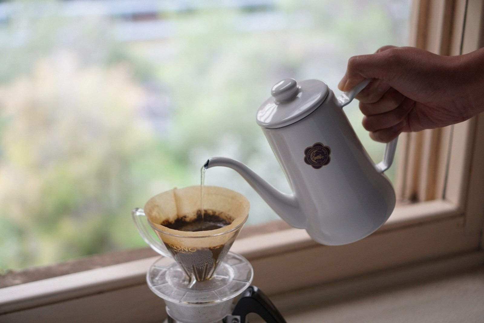 New Tsuki Usagi Jirushi Slim Pot Coffee Pot 1.2L and 0.7L Japan 