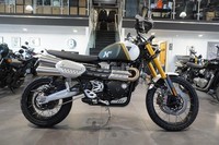 Triumph Scrambler 1200 XE, 2026, Khaki Green/ White. IN STOCK NOW