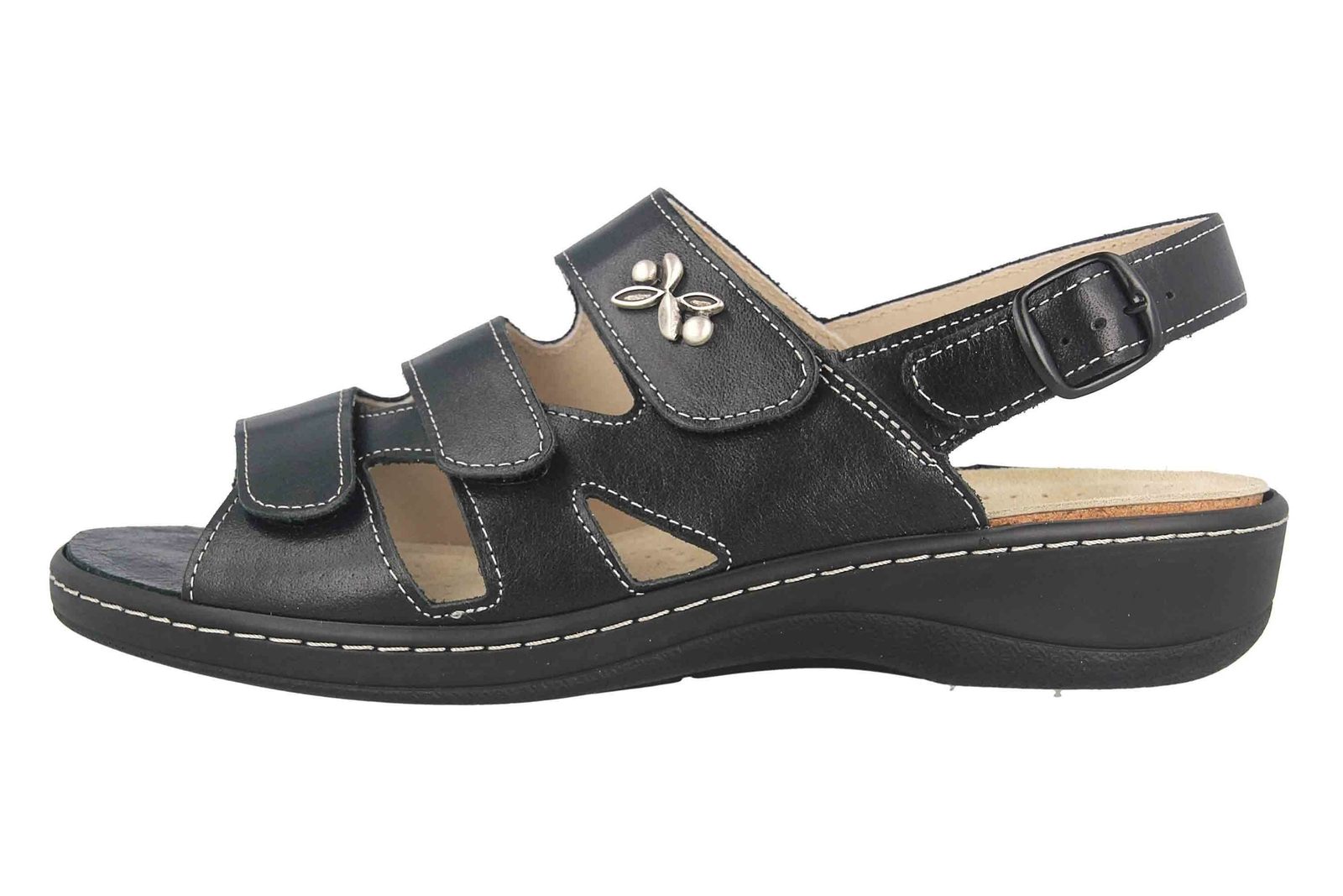 HICKERSBERGER HICKERSBERGER SANDALETTEN 5109-9090 DAMENSCHUHE ÜBERGRÖSSEN SCHWARZ