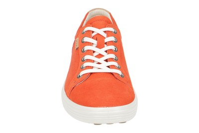 ECCO ECCO SOFT 7 LADIES DAMENSCHUHE - SPORTLICHE SCHNÜR- HALBSCHUHE ROT FREIZEIT
