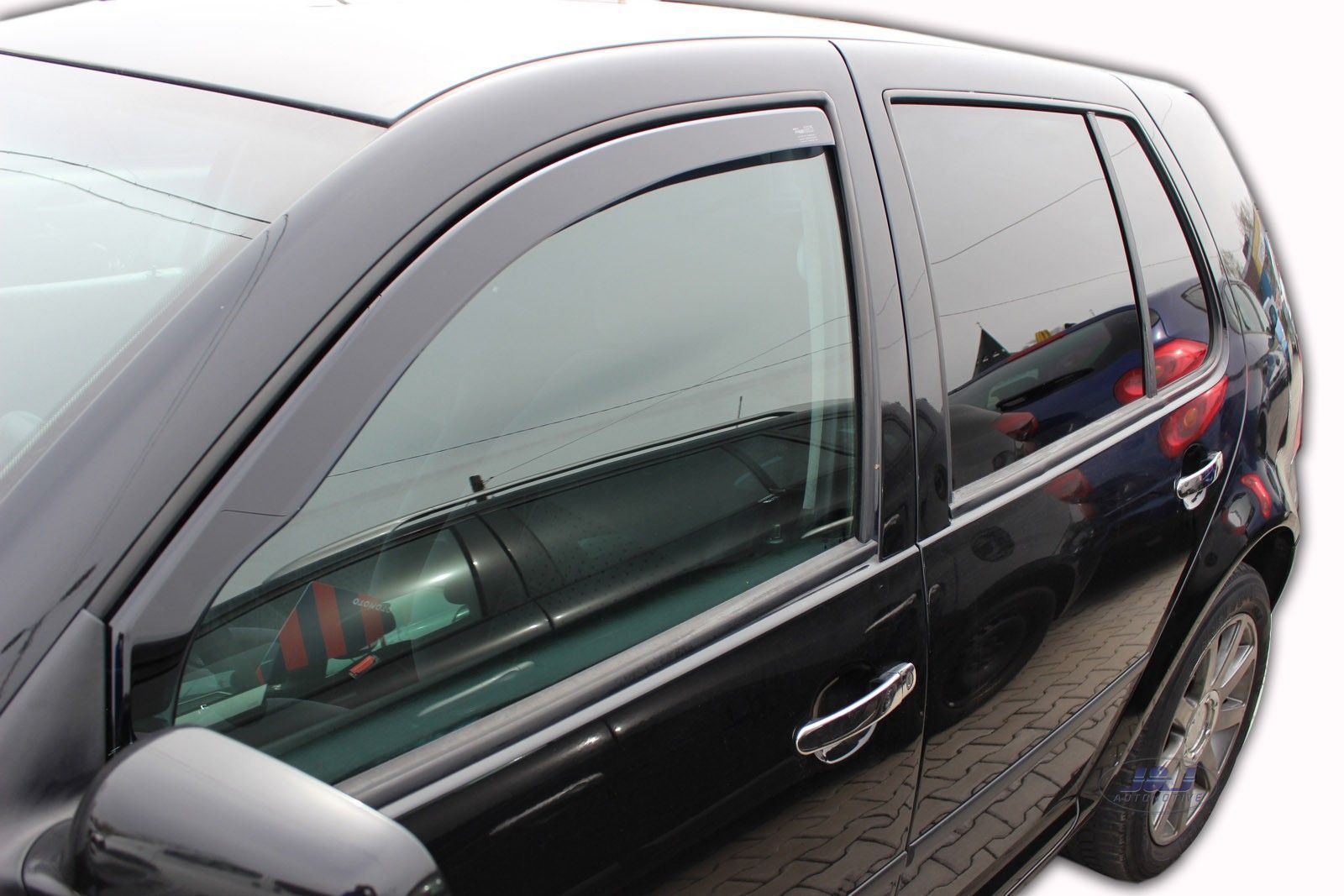 Front wind deflectors 2pc TINTED HEKO for VW GOLF mk4 5 door 19972004