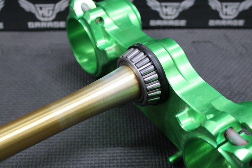19-24 KAWASAKI KX450 KX450F XTRIG ROCS TRIPLE CLAMPS GREEN 23MM TREE STEM CLAMP