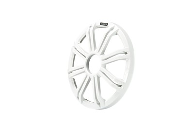Kicker KMG10 10-Inch (25cm) Grille for KM10 and KMF10 Subwoofer, LED, White