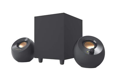 Creative Pebble Plus 2.1 USB-Powered Desktop Speakers with Powerful Down-Firi...