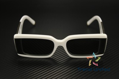 Pre-owned Tiffany & Co Tiffany Tf4197 8357s4 Solid White Dark Grey 62 Mm Women's Sunglasses In Gray