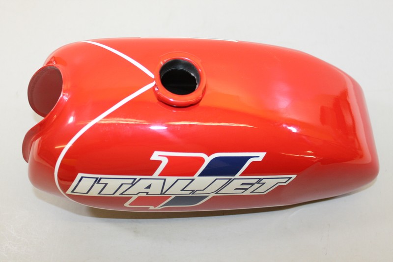 NEW OEM VINTAGE ITALJET RED METAL GAS FUEL TANK | eBay