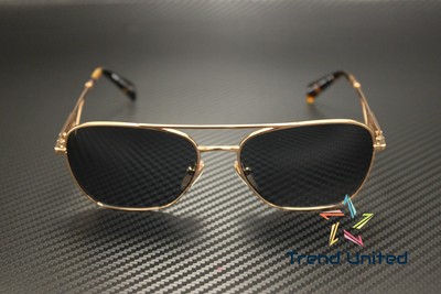 Pre-owned Prada Pr A50s Svf09t Rose Gold Dark Grey 59 Mm Women's Sunglasses In Gray