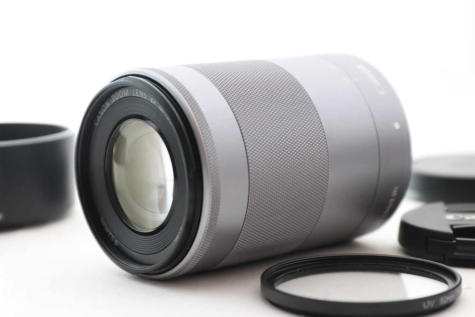 Canon純正 55-200mm 望遠レンズ 美品 a4486 Near Mint] Canon EF-M 55-200mm f/4.5-6.3 IS STM Lens Silver