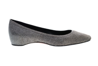 

Aquatalia Marcella Glitter 34L3005-MLT Женские серые балетки на плоской подошве из парусины 6,5, Серый, Aquatalia Marcella Glitter