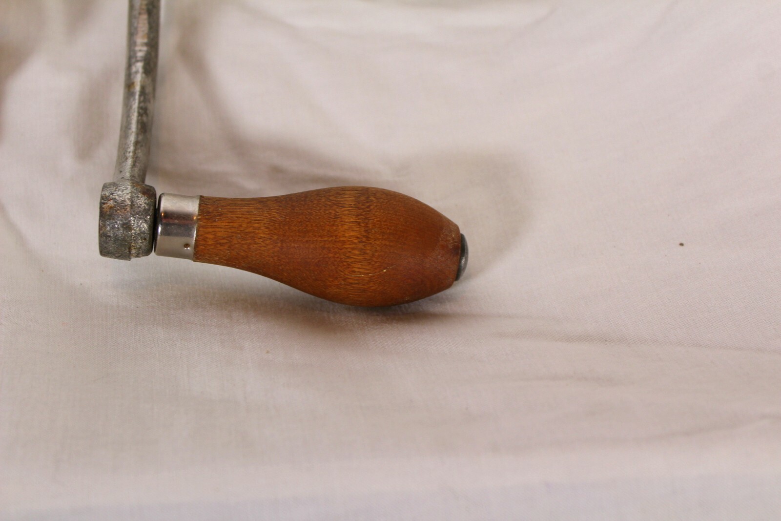 Vintage Universal Cast Iron Tableside Meat Grinder with Wood Handle