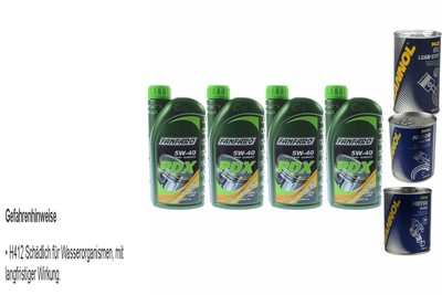 4L Olio Motore FANFARO PDX 5W-40 1xLeak-Stop+Motor Doctor+Motor Flush