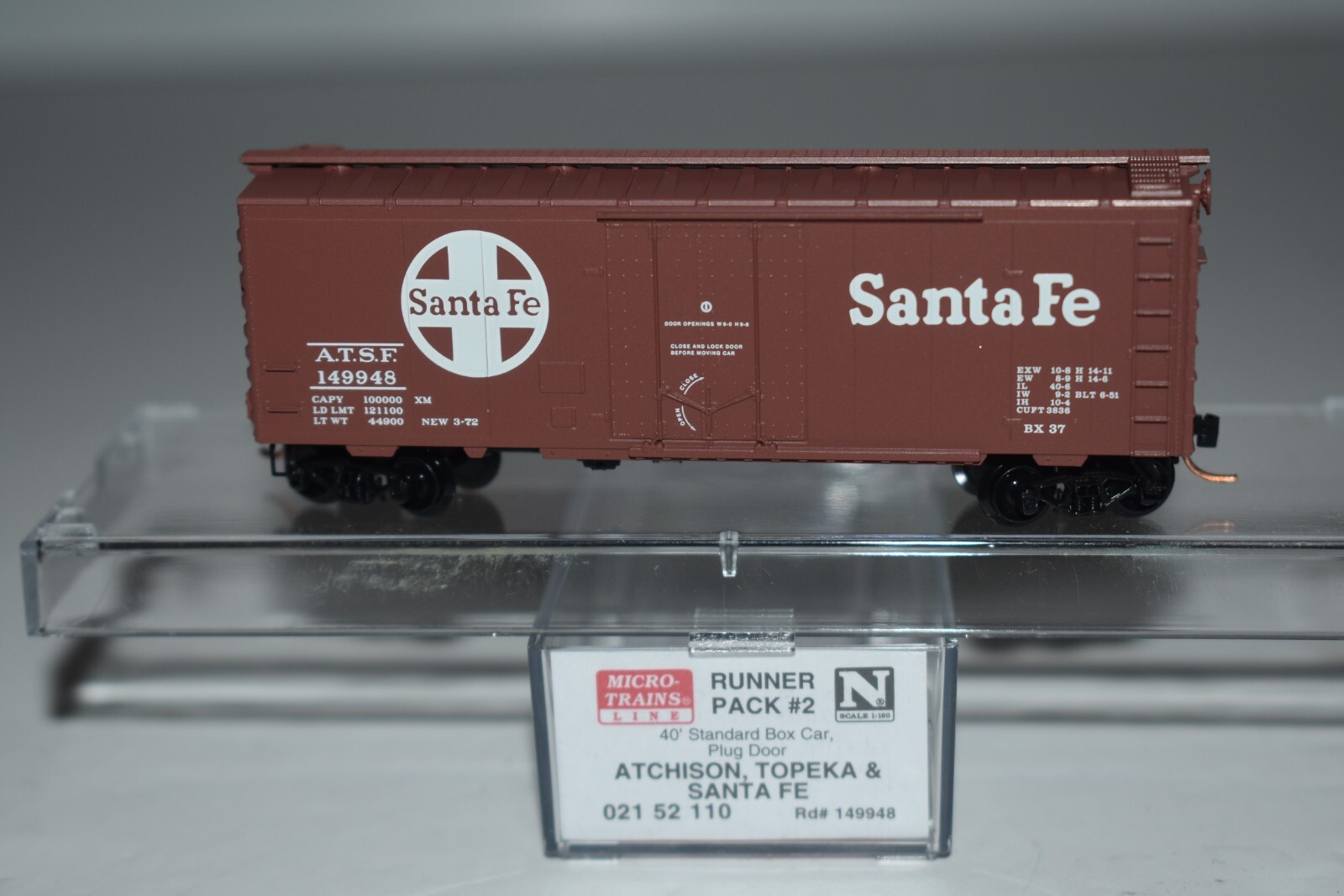 N Scale MTL 02152110 Santa Fe 40' Single Door Boxcar 149948